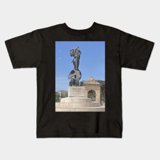 Independence Monument, Valletta, Malta Kids T-Shirt